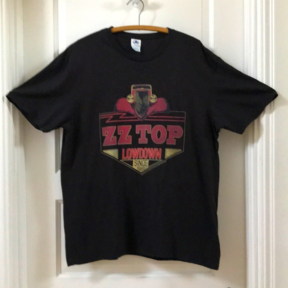 NWOT ZZ Top sz XL tee Graphic Band tee"Lowdown Since 1969" red Eliminator Coupe - Picture 1 of 7
